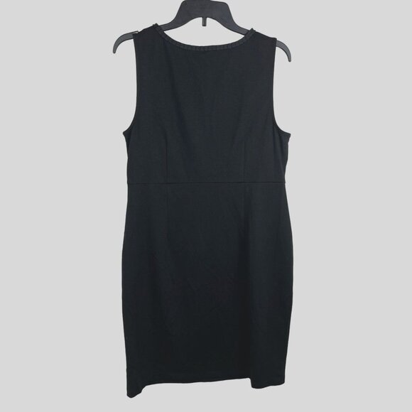 Cato Women's Black Sleeveless With Textured Trim Dress Size 16 - Picture 2 of 8